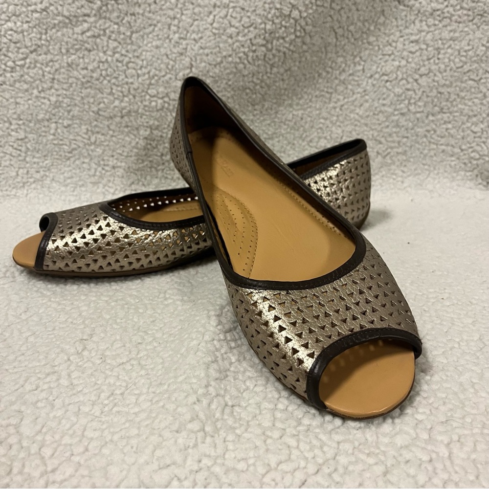L.L. Bean Open Toe Flats Size 9.5